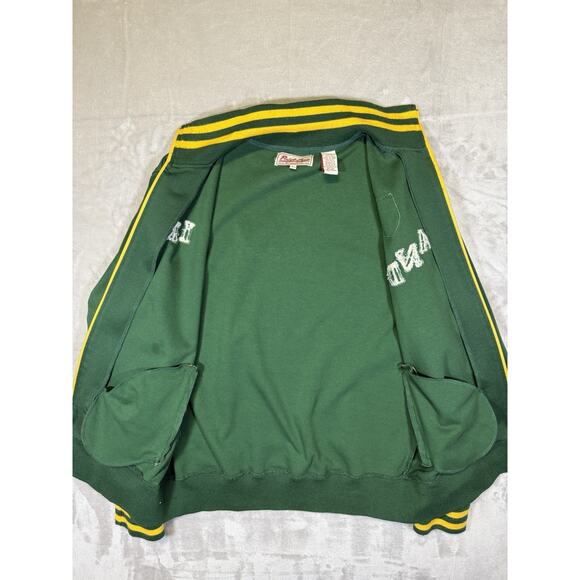 Dublin Ireland Point Zero Souvenir Full Zip Up Track Jacket Green Athleisure Lg - Picture 5 of 7